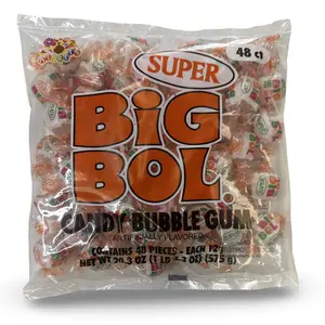 Big Bol Chewy Classic Candy Bubble Gum, Over 1.25 lbs. , 48 Count Bag