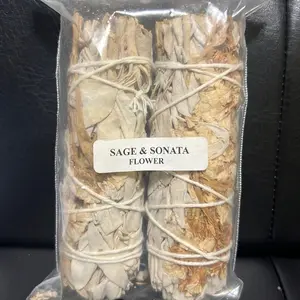 white sage stick 1 pc only for aromatherapy Smudge Sticks 4" Long Style - Assorted Natural Cleansing Bundles for Spiritual Rituals & Home Purification - Fragrance