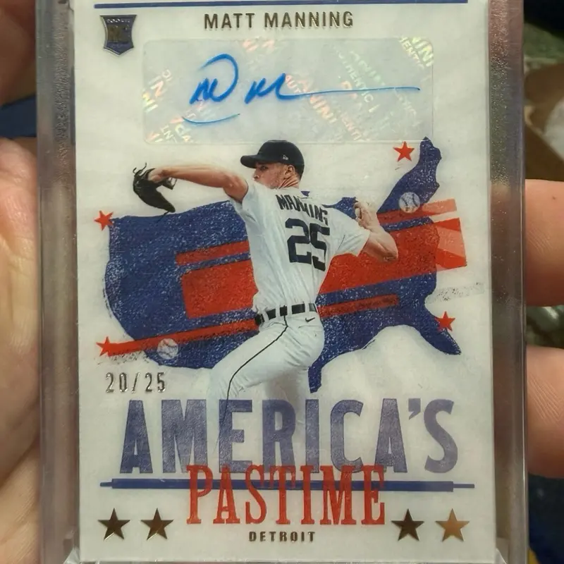 2022 Panini Americas Pastime Matt Manning Autograph RC 20/25