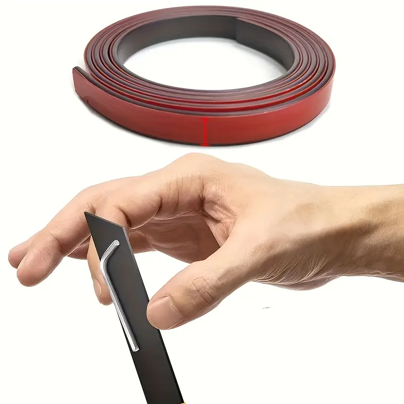 1pc Flexible Magnetic Strip Tape – Strong Hold Magnet Roll, Easy Cut DIY for Home, Office, Fridge & Car Organization