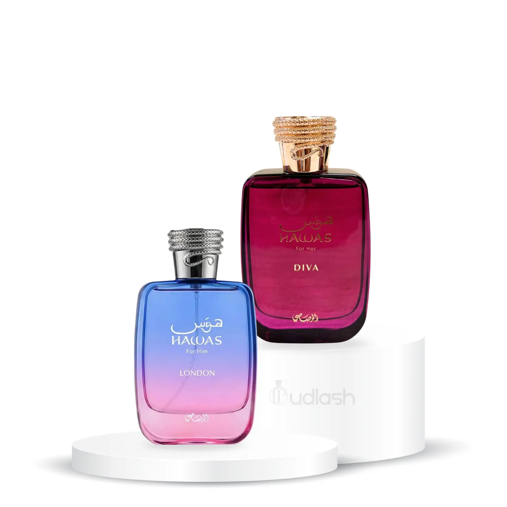 Rasasi Hawas London + Diva Multi-Pack Unisex Fragrance, 100 ML Alcohol-Based Eau De Parfum, Fruity-Vanilla & Cedar Notes, Unisex Wear
