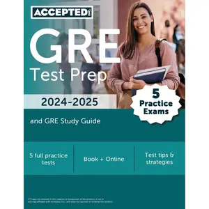 GRE Test Prep 2024-2025: 5 Practice Exams and GRE Study Guide