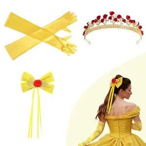 3 pieces princess costume accessory set, suitable for ladies' birthday party dress up, dances, Halloween costumes