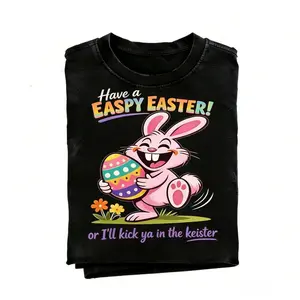 Funny Easter Bunny Graphic Tee – Retro Humor Rabbit Shirt, Cute Spring Holiday T-Shirt A303