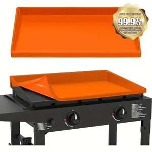 Griddle Cover Mat for Blackstone, Full-Edge Heavy Duty Silicone Blackstone Griddle Mat 17/22/28/36 Inch, grill man gift