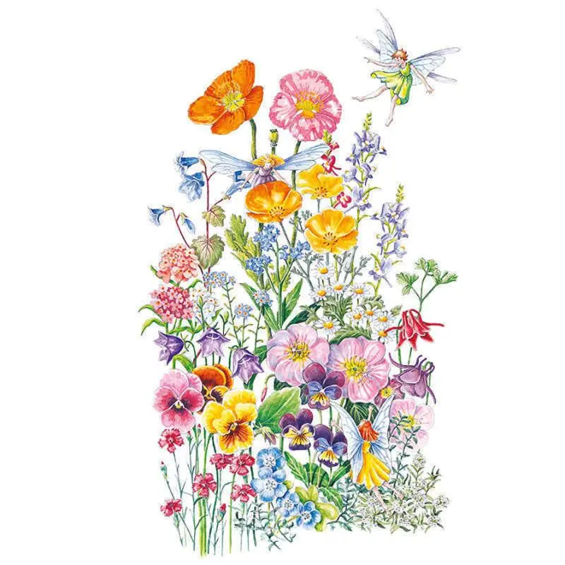 Fairy Meadow Flower Mix Seeds - Grow-at-Home Natural Whimsical Flower Garden Seeds for Home & Garden Supplies, Grow-At-Home Flowers