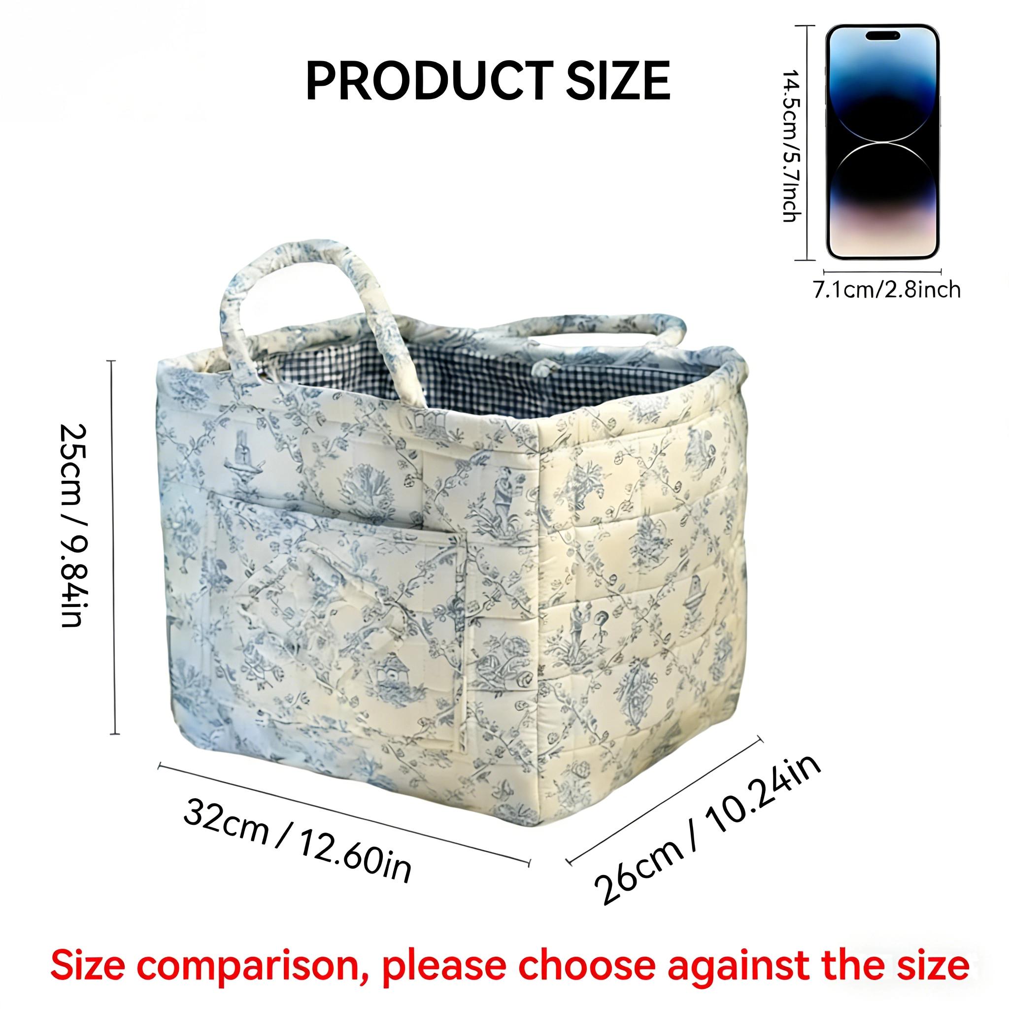 【Free Ship】Car Storage Basket with Handle,Foldable Washable Organizer&Multi-Purpose Fabric Bin for Office Supplies,Home Decor|Farmhouse Floral Design Cute Organizer Reusable Grocery ShoppingBags toybox clothes book,Luggage Accessories Valentine's Day gift 【Free Ship】Car Storage Basket with Handle,Foldable Washable Organizer&Multi-Purpose Fabric Bin for Office Supplies,Home Decor|Farmhouse Floral Design Cute Organizer Reusable Grocery ShoppingBags toybox clothes book,Luggage Accessories Valentine's Day gift
