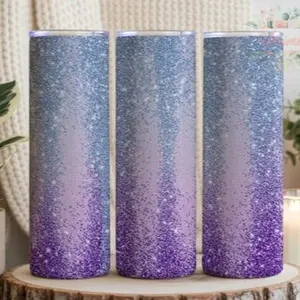 Purple glitter | 20oz sublimation transfer print out (TRANSFER ONLY, NOT A FINISHED TUMBLER)
