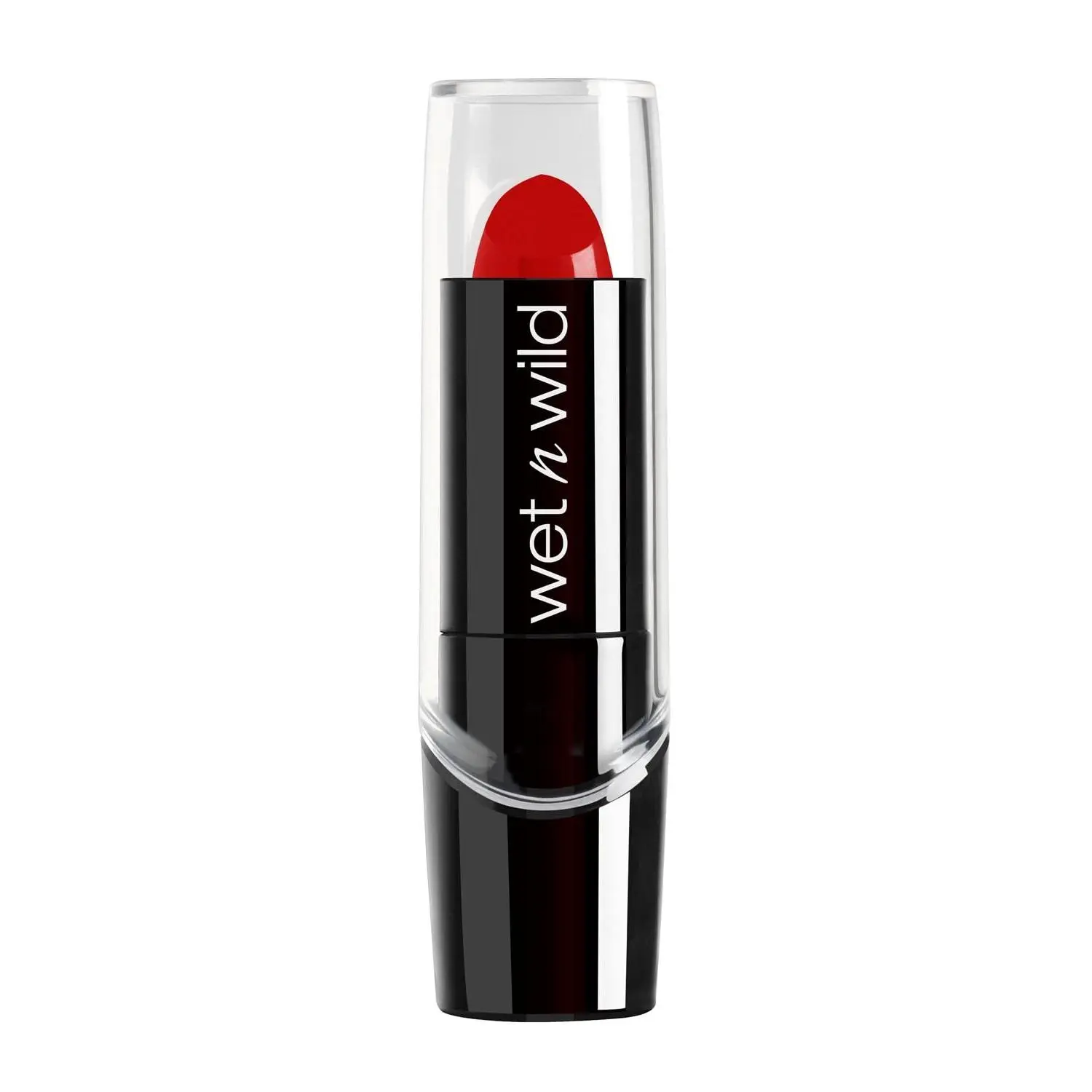 Silk Finish Lipstick Cosmetic, Hydrating Rich Buildable Lip Color for Lip Care Makeup, Formulated with Vitamins A,E & Macadamia, Cruelty-Free & Vegan - Hot Red, Hydrate