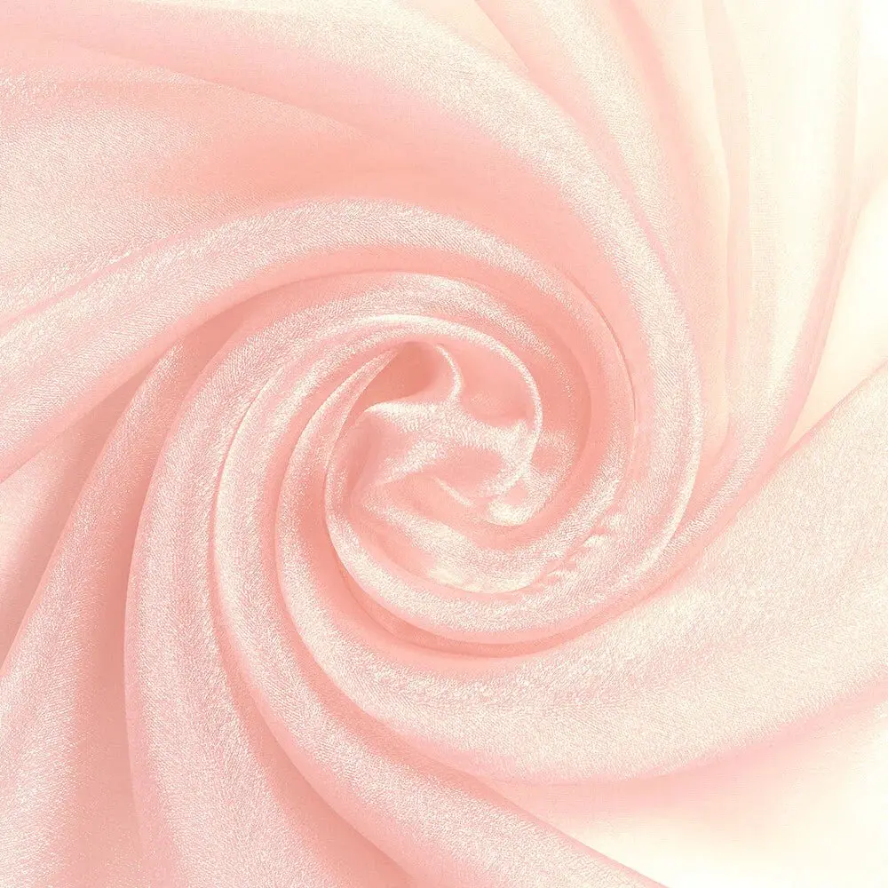 Rose Pink Organza Fabric by the Yard | Wrinkle-Resistant 57/58″