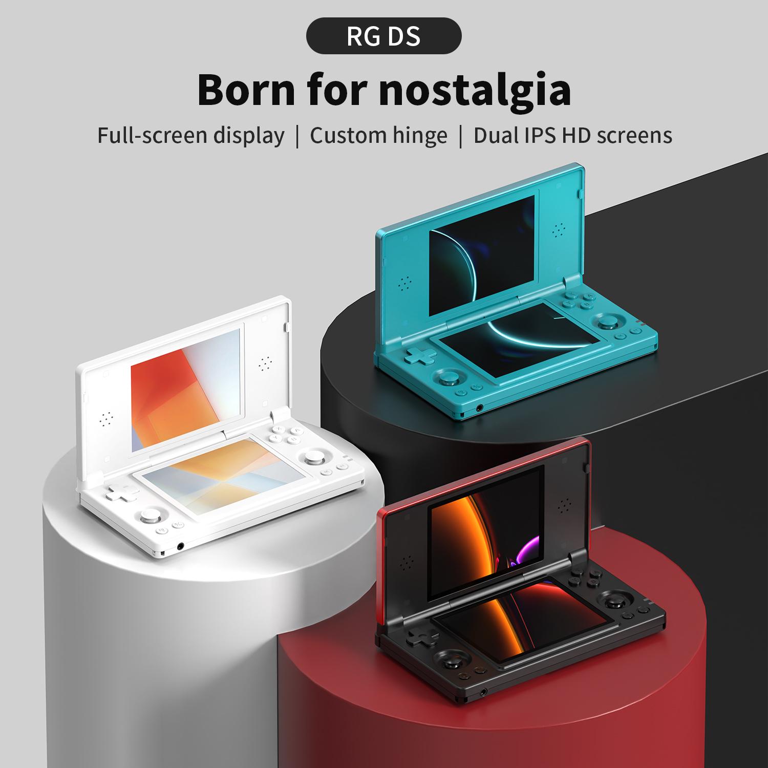 ANBERNIC RG DS Handheld Game Console 4" IPS Dual Screen Android 4000mAh RGDS Flip Video Games Player Retro Dual-screen Flip-Style Gaming Console ANBERNIC RG DS Handheld Game Console 4" IPS Dual Screen Android 4000mAh RGDS Flip Video Games Player Retro Dual-screen Flip-Style Gaming Console