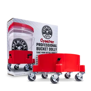 CHEMICAL GUYS Creeper Professional Bucket Dolly – Mobile Wheeled Detailing Platform for 3.5–7.5 Gal Buckets, 5 Swivel Casters, Locks in Place & Supports up to 300 lbs for Effortless Washing & Garage Mobility, Portable, Supports 300 Lbs