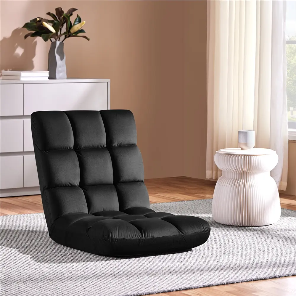 Costoffs 14-Position Folding Gaming Chair - Adjustable Padded Indoor Lounger with Cushioning, Contemporary & Decorative Design - Ideal for Bedrooms, Dorms, Adjustable Indoor Loungers