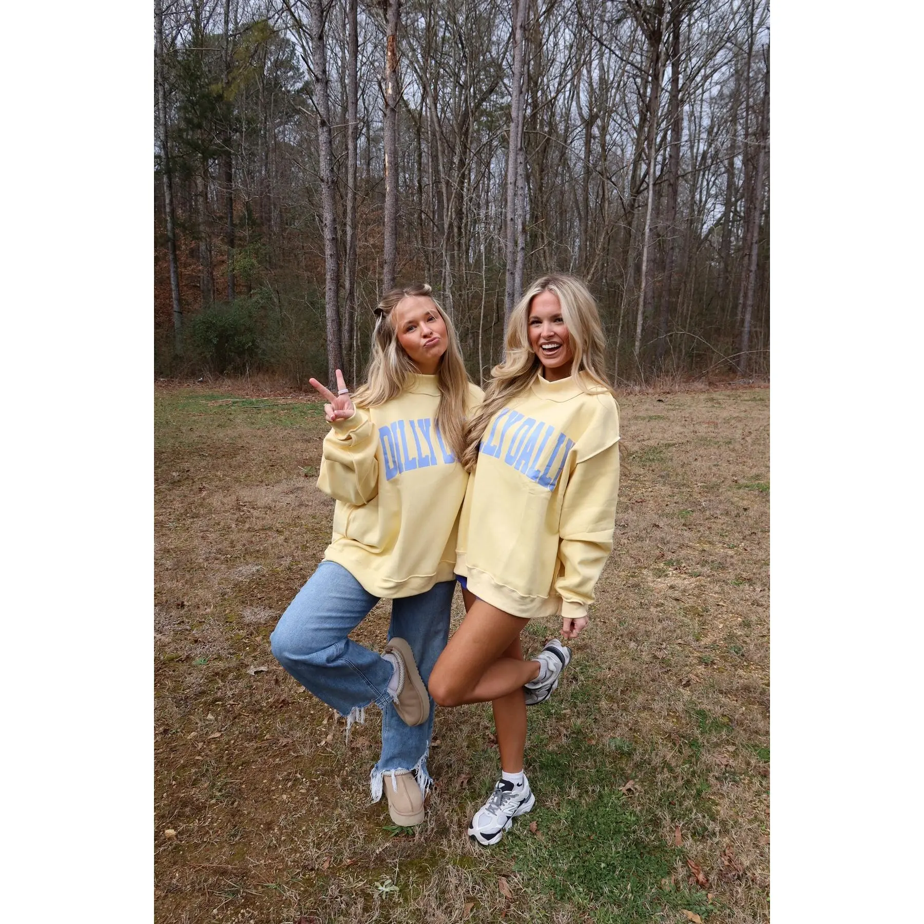 Dilly Dally Mock Neck Sweatshirt