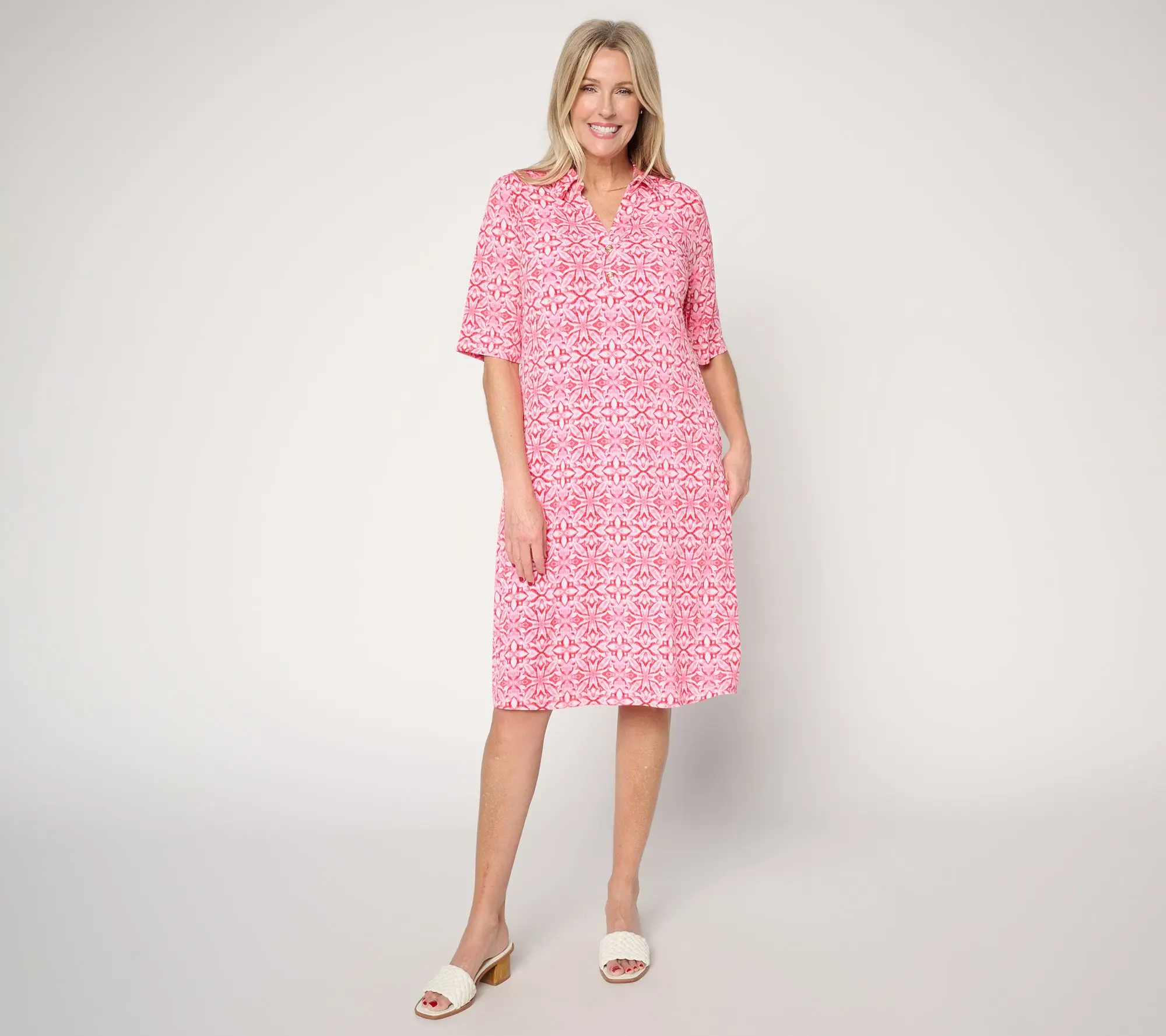 lady v london tea dress baby pink