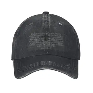 Christian Gifts Bible Verse Cross Faith Snapback Hat for Men Women Snapback Baseball Snapback Cap Golf Curve Brim Caps