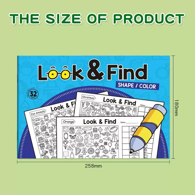Toddler Coloring Look Find Book