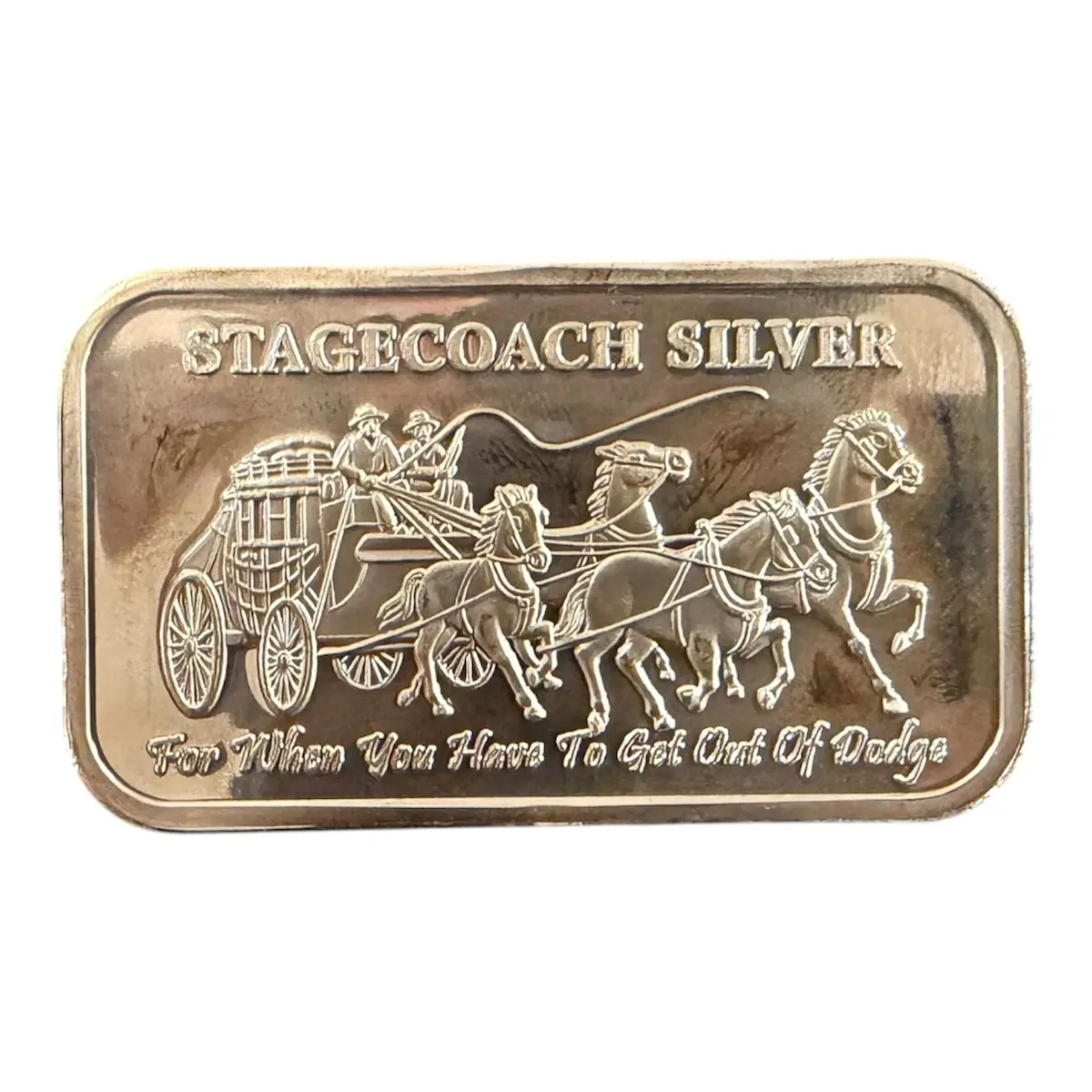 Highland Mint Stagecoach Fractional 1 oz Silver Bar - Sealed/Circualted