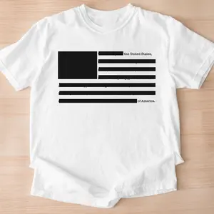 Epstein Files Themed American Flag Redacted Round Neck Tops - Casual Short-Sleeve T-Shirt, Sweatshirt, Hoodie