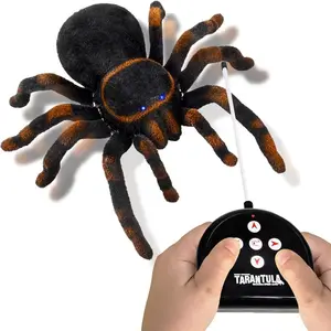 Remote Control Spider / Tarantula, Spooky Furry RC Spider Prank Toy with 8 Moving Legs