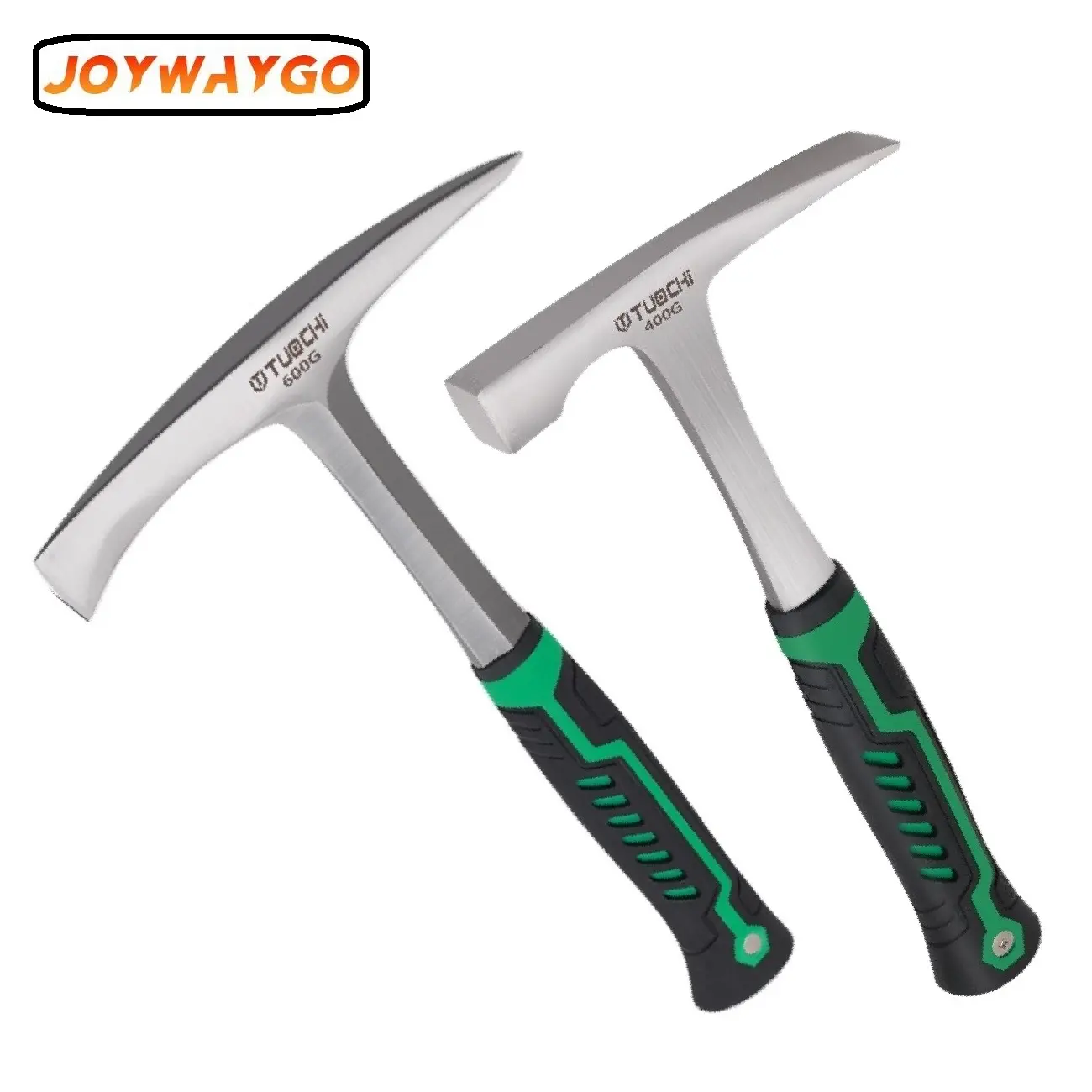 Forged Steel Rock Pick Hammer, 28oz Slag Removal Tool with Forged Steel Construction, Shock Reduction Handle, and Pointed Tip for Forged Brick and Masonry, Father's Day gifts