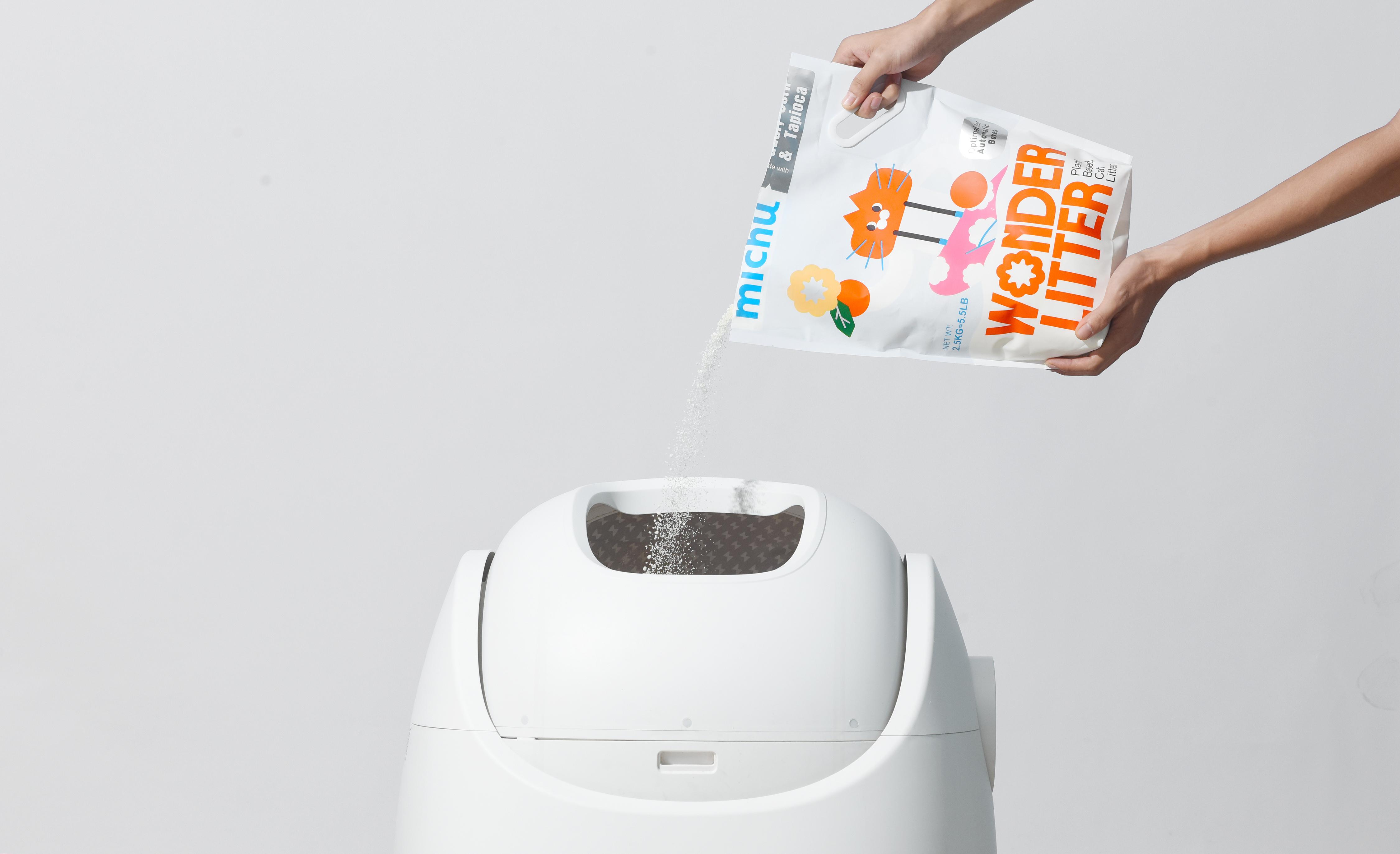 Michu Wonder Litter - The Ultimate Natural Litter for Litter Robot Lemon or  Unscented- 5.5lb/Month