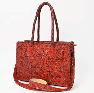 *SALE* American Darling Western Hand-Tooled Genuine Leather Tote Bag for Everyday Carry