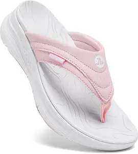 Women's Orthotic Platform Flip Flop with Arch Support Ladies Comfortable Recovery Walking Thong Sandals Slip On Indoor Outdoor for Summer Beach