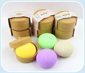 2026 Easter Stress Relief Simulation Bun Toy, Squeezable Fun, Internet-famous Xiaolongbao Slow Rebound Stress Relief Pork Floss Bun