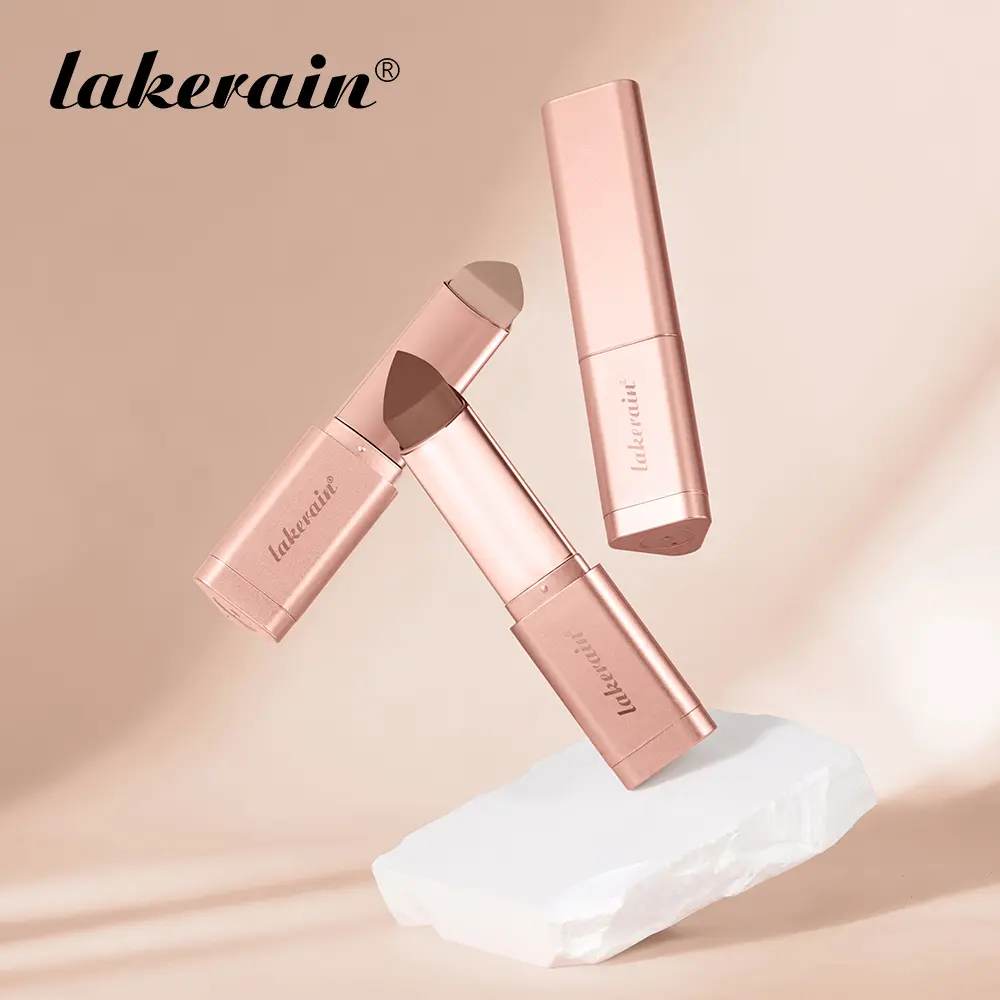 Cream Contour Bronzer Stick, 2-in-1 Bronzer & Contour Makeup Stick,Gliding Cream Formula with Triangle Applicator Tip, Easy Blending Bronzing Stick for Defined Sculpted Cheeks & Natural Sun-Kissed Bronzed Glow, Beginner Friendly for All Makeup Levels