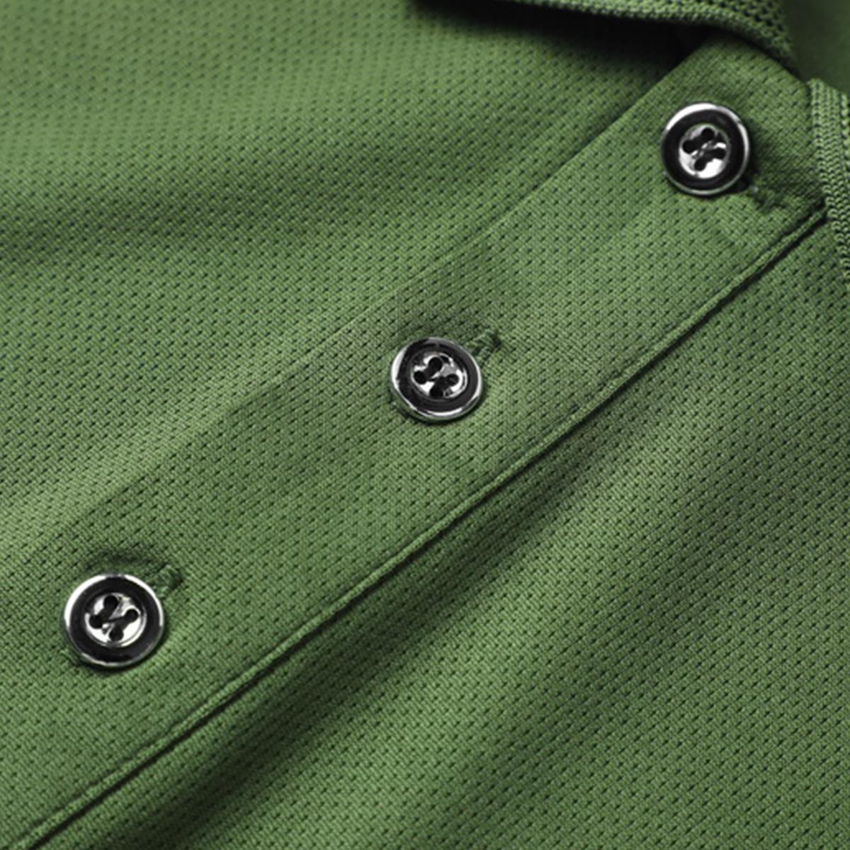 Six-piece men's long-sleeved polo shirts, with plain designs. The combinations are diverse, suitable for various style matching, such as for travel, business, golf, or suburban tours.