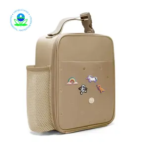 Kids Insulated Lunch Bag - Durable, Double-Insulated Cooler ; Easy-Clean Fabric, Zippered Pockets, & Customizable Design for School & Travel