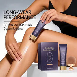 Body Coverage Perfector 108ml + X-Large Buffer Brush - Flawless Body Makeup, Concealer for Scars, Spots, Veins, Tattoos and More Blend Cosmetic