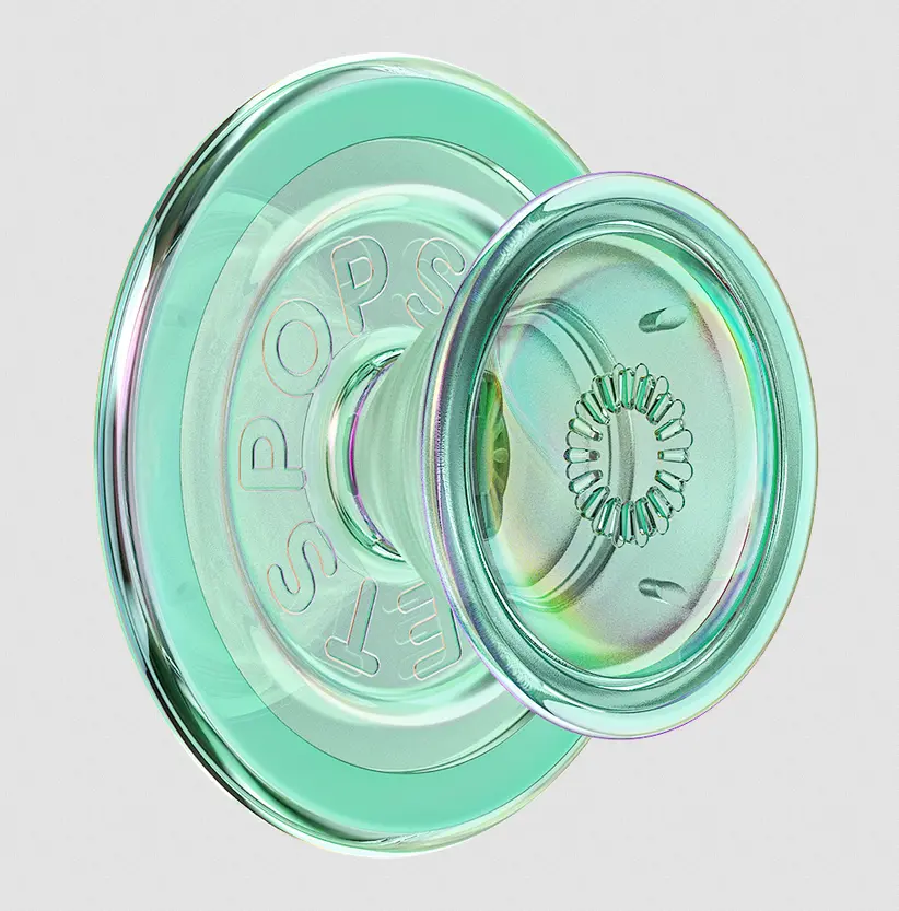 Popsockets MagSafe PopGrip, Iridescent Turquoise Mobile Phone Accessory, Phone Holder for Smartphones, Accessories