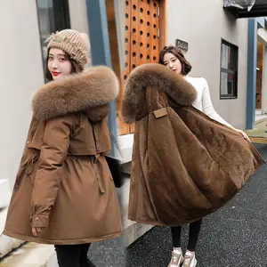 2025 New Mid-Length Elegant Padded Jacket Cotton Padded Coat Small Winter Fleece-lined Thickened plus Size Cotton-Padded Coat for Women1 Womenswear Fits