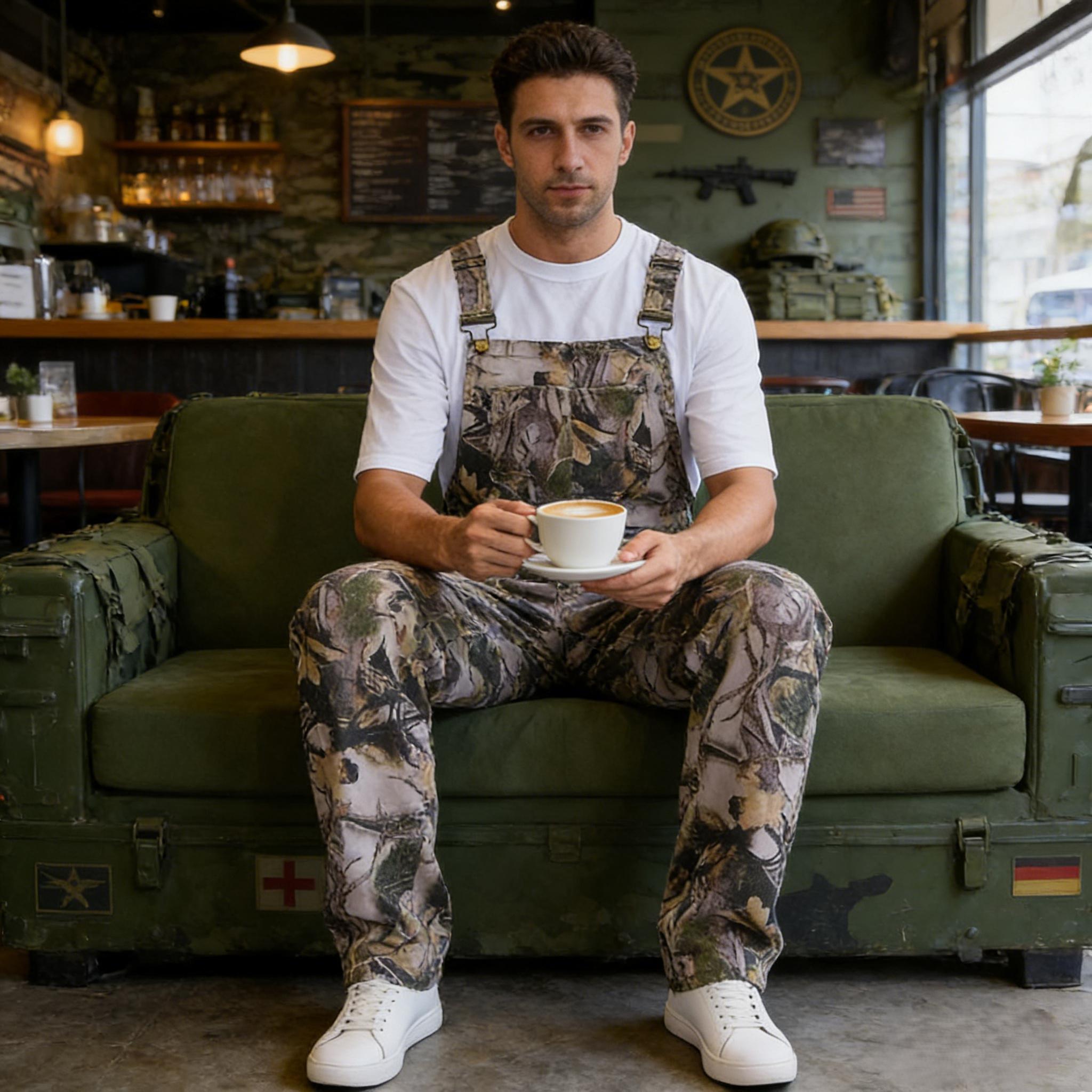 Yuanbang Stretchy Men's Camo Overalls Denim Spring Hunting Bib Turkey Season Gear Outdoor Workwear Fashion Pattern Coveralls Y2k Menswear Daily Outfits Camouflage Romper Country Stuff Clothes Adjustable Straps Jumpsuit Casual Pants Valentine's Gifts Sprin Yuanbang Stretchy Men's Camo Overalls Denim Spring Hunting Bib Turkey Season Gear Outdoor Workwear Fashion Pattern Coveralls Y2k Menswear Daily Outfits Camouflage Romper Country Stuff Clothes Adjustable Straps Jumpsuit Casual Pants Valentine's Gifts Sprin