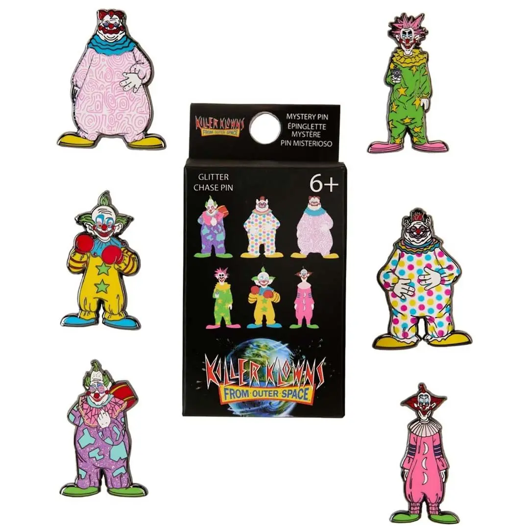Loungefly MGM Killer Klowns From Outer Space Mystery Box Lapel Pins, Collectible Fashion Accessory Collar Clips & Brooches, Lapel Pin, Collectible Pins