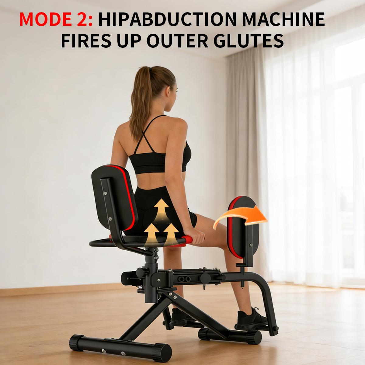 2-In-1 Glutes Abductor & Adductor Machine for Home Gym - Adjustable Glute Trainer for Hip Sculpting & Inner Outer Thigh Workout, Adjustable Glute Trainer, Thigh Workout Equipment For Hip Sculpting & Butt Lifting Leg Workout Machine For Home Gym 2-In-1 Glutes Abductor & Adductor Machine for Home Gym - Adjustable Glute Trainer for Hip Sculpting & Inner Outer Thigh Workout, Adjustable Glute Trainer, Thigh Workout Equipment For Hip Sculpting & Butt Lifting Leg Workout Machine For Home Gym