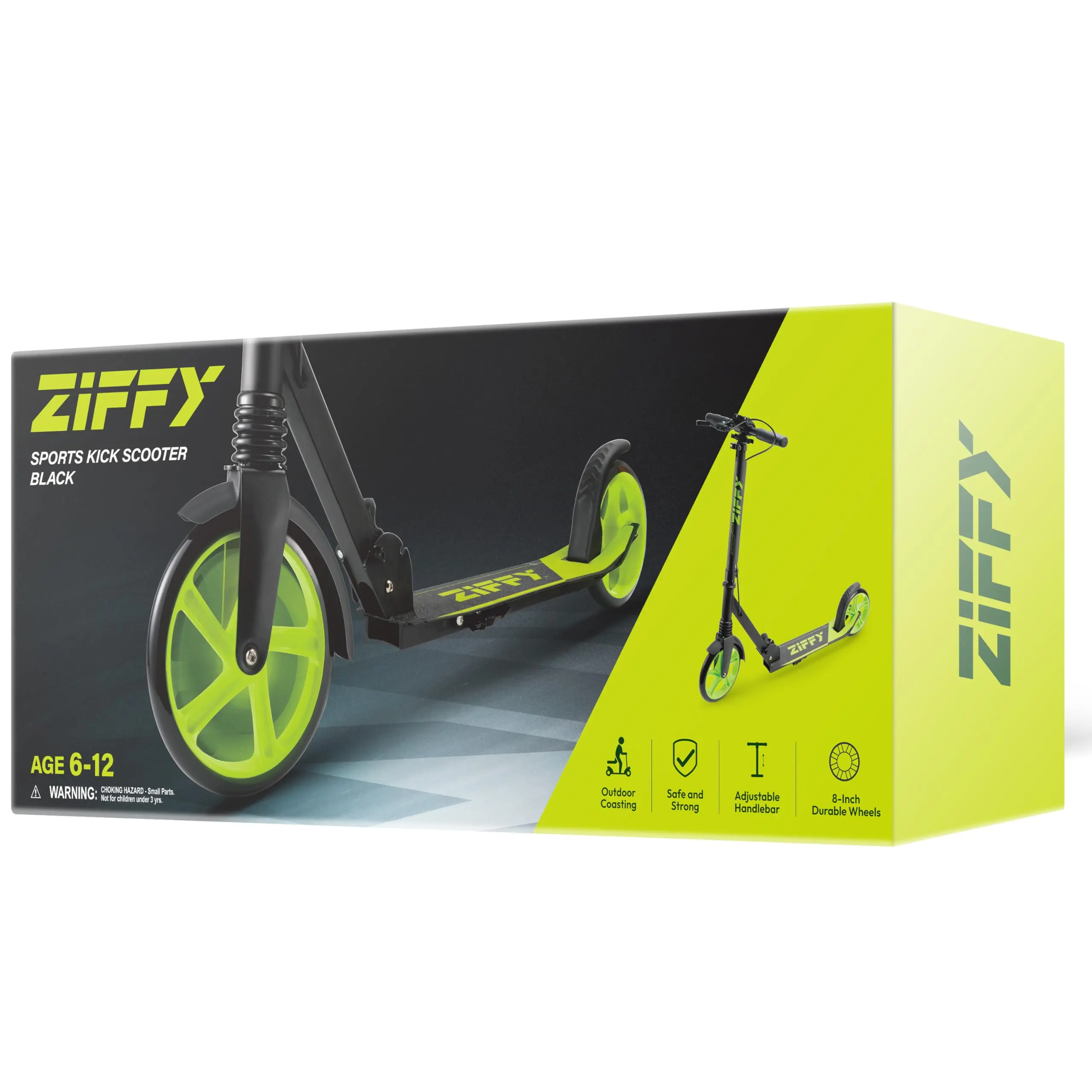 JOVA ZIFFY Scooter for Kids with Hand Brake, Foldable Kick Scooter