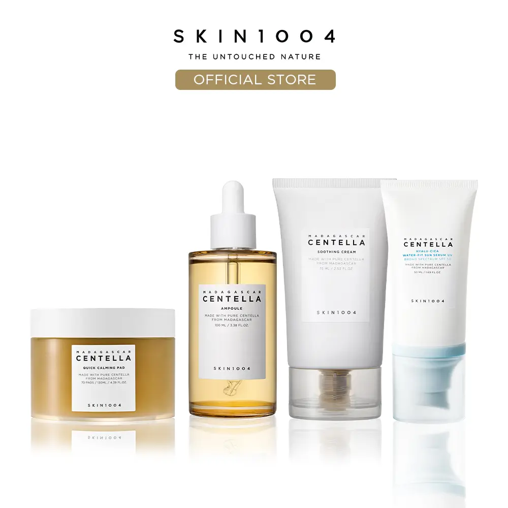 [SKIN1004 Official Shop] Glow Prep Set | Hydrating Makeup Prep Routine + Hyalu-Cica Sun Serum for a Radiant Base