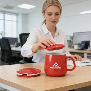 Smart Ceramic Mug Heater cup Coaster Warmer Thermostatic Coffee Electric Mug Set Milk and Te Heating, Water Home and office