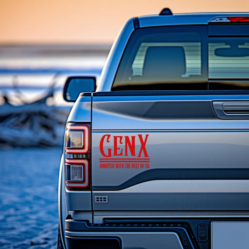 GEN X Annoyed with the rest of ya - Generation X - Bumper Sticker, Window Decal