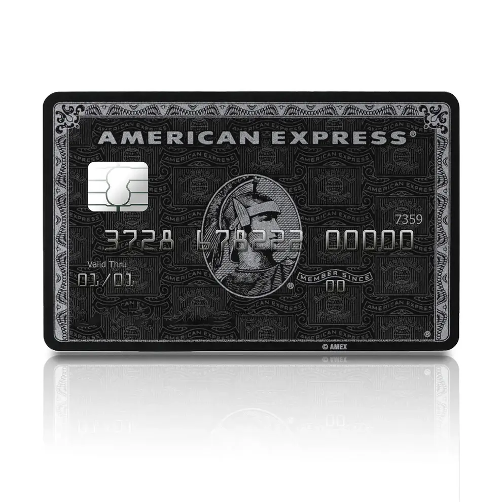 Black Centurion American Express Credit Card & Debit Card Skin