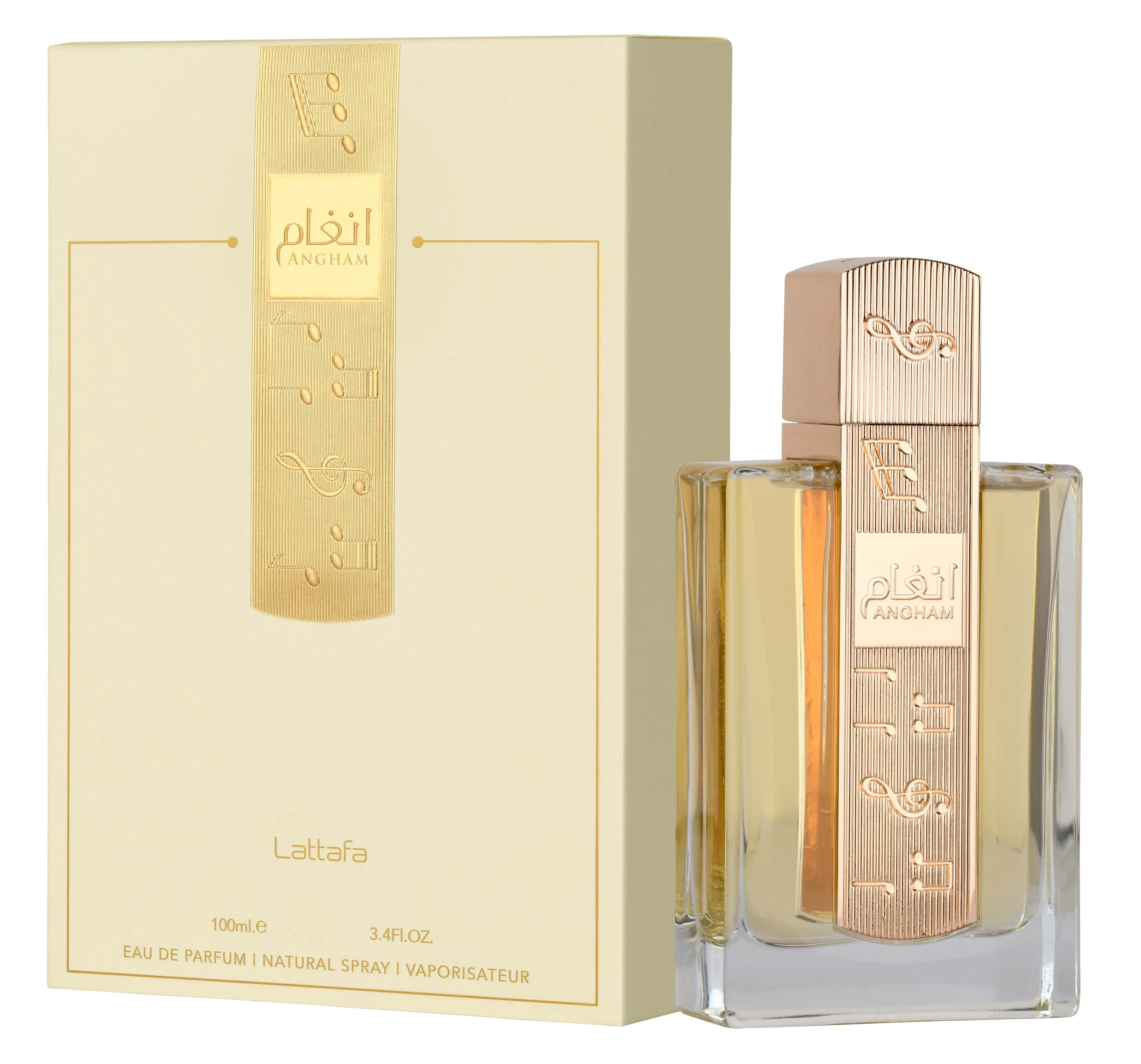 Lattafa Angham Eau de Parfum Long-Lasting Fragrance for Unisex, 3.40 Ounce / 100 ml