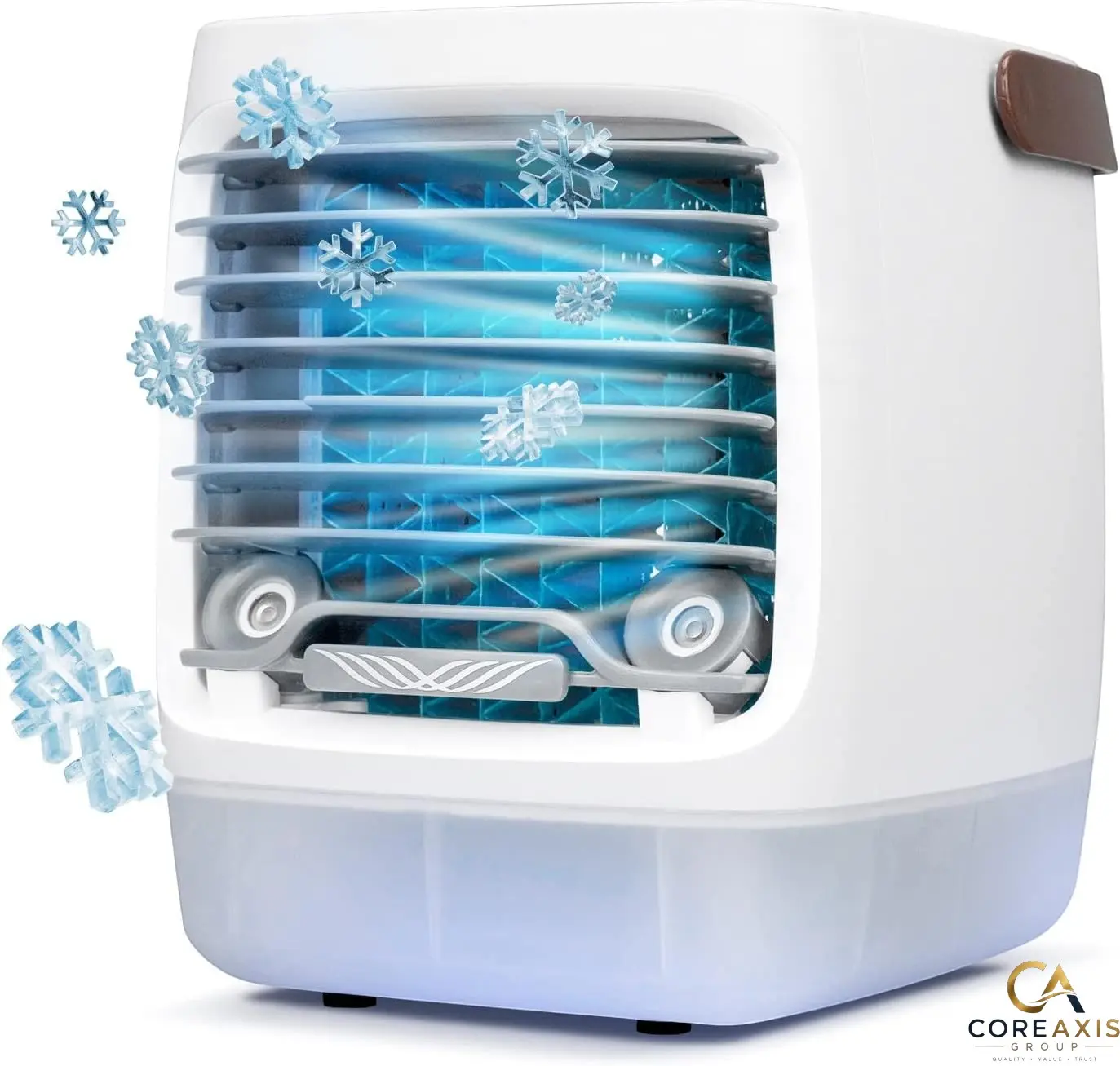 ChillWell 2.0 Portable Mini Air cooler, Evaporative Air Cooler for Room - 4-Speed Mini Portable Swamp Coolers with Humidifier | Indoor Personal Cooling Unit In Bedroom, Home Office, and Camping | USB- Rechargeable, Easy Setup