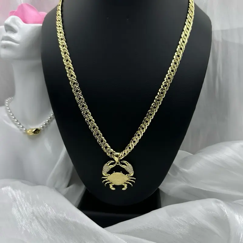 Necklace 8mm size 24-in 14k laminated Oro Real resistant waterproof