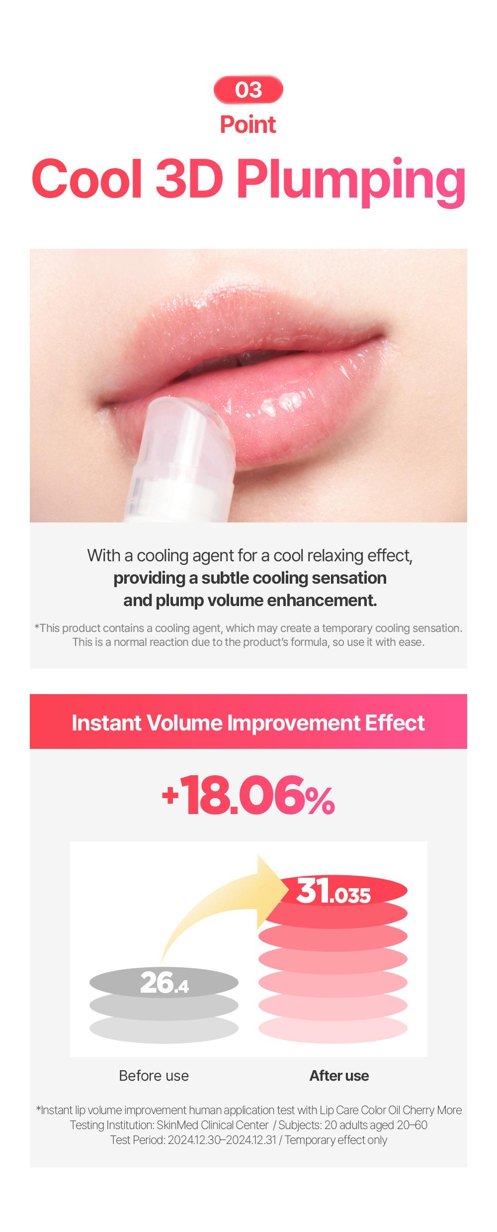 [BeginS by JUNGSAEMMOOL] Lip Care Color Oil | Korean Fruit Lip Oil | Tinted, Hydrating Shine with Cooling & 3D Plumping Effect | For Dry, Chapped Lips (0.33 Fl Oz)