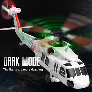 Black Hawk K270 quadcopter drone featuring four 1106 brushless DC motors for takeoff, equipped with a 6G mode that combines four channels of remote control with a six-axis gyroscope for stable flight. Helicopter