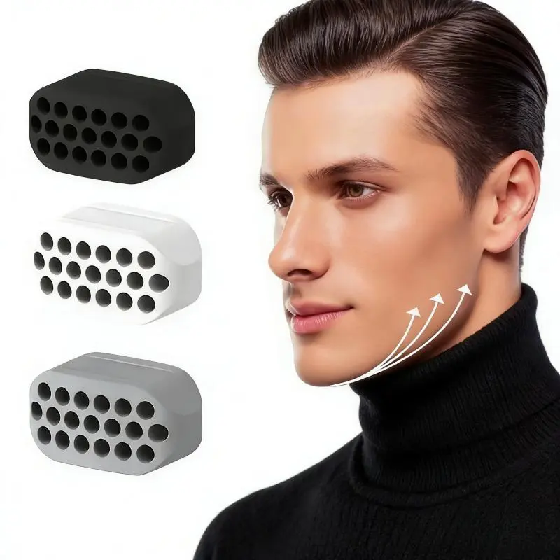 6-Count/Box Silicone Jawline Trainer Multi-Pack - 6 Jawline Exercisers, 39g Lightweight, Compact & Portable Facial Exerciser, Durable & Maintenance-Friendly Jaw Muscle Enhancement Tool for Boxing & Martial Arts