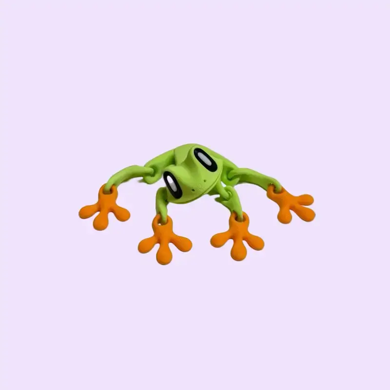 Cute 3D Printed Frog Fridge Magnets – Magnetic Frog Decor for Refrigerator, Locker, Whiteboard | Funny Kitchen Magnet